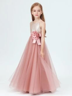 A-line Tulle Flower Girl Dresses With Flower Bow