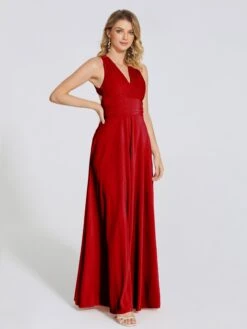 Brooklynn Gorgeous V-neck Velvet Bridesmaid Dresses