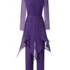 Long Sleeves Chiffon Lace Mother Of The Bride Dress Pant Suits