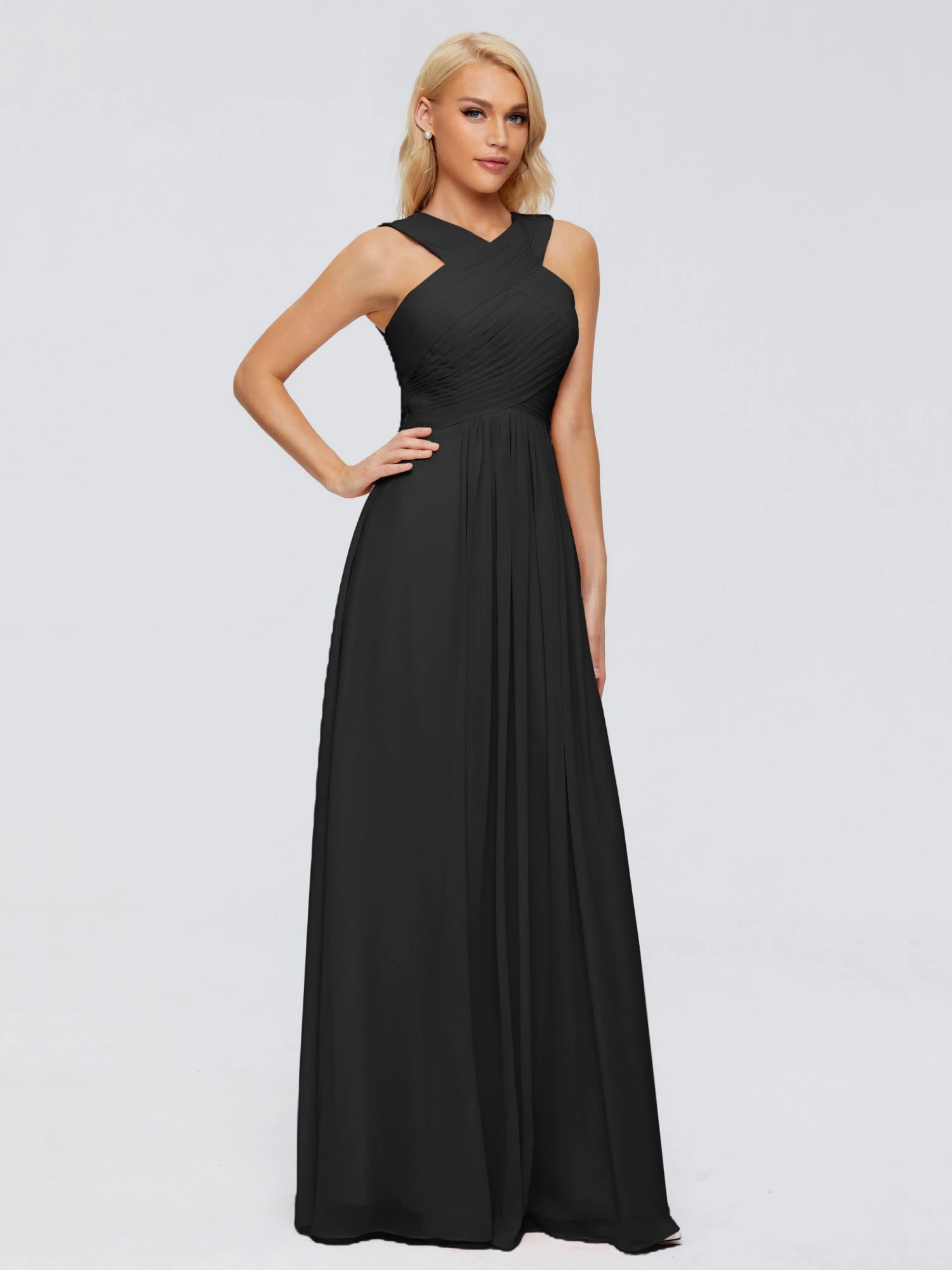 Aliyah Charming A-line Straps Chiffon Bridesmaid Dresses - Image 9