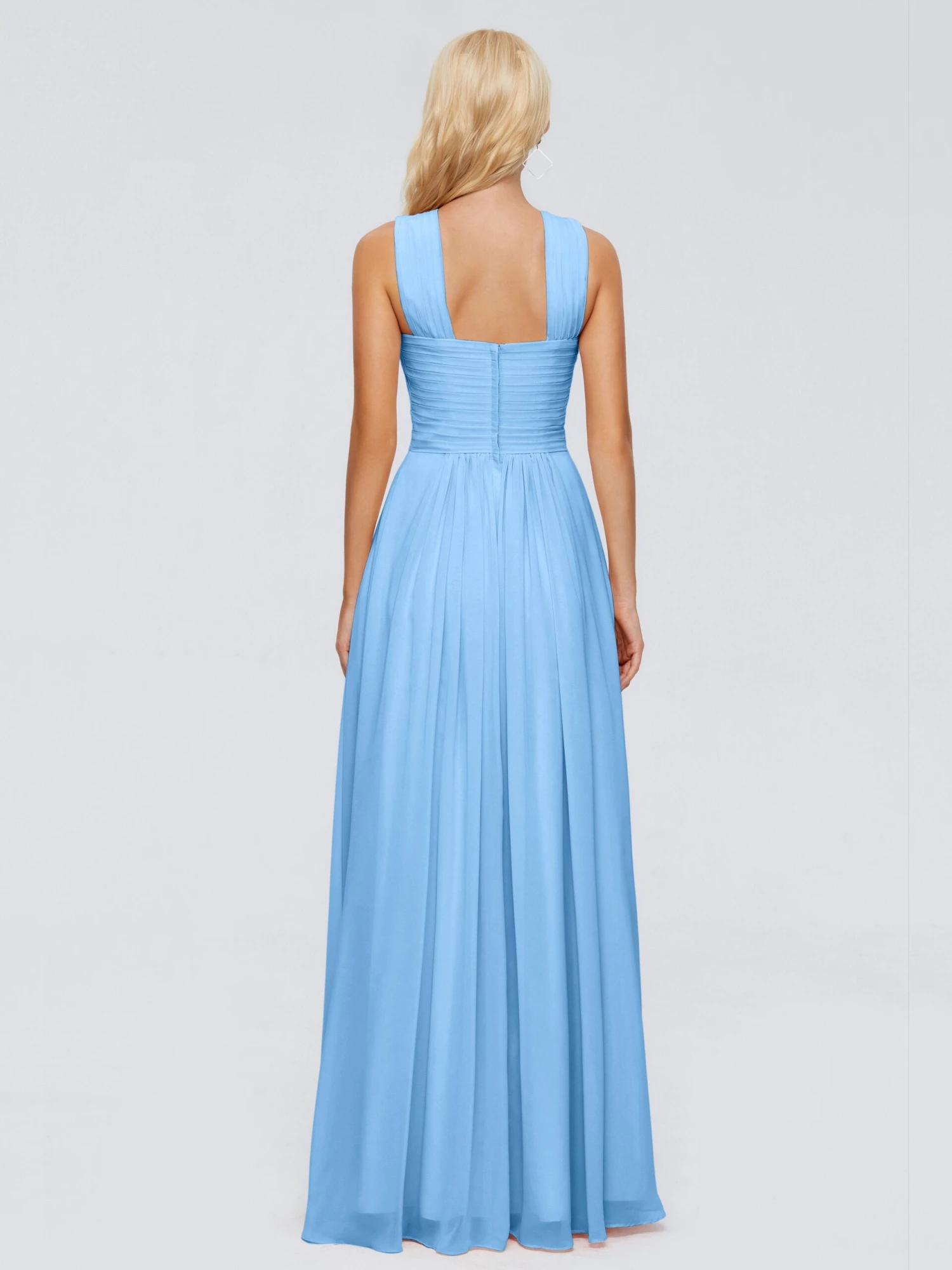Aliyah Charming A-line Straps Chiffon Bridesmaid Dresses - Image 12