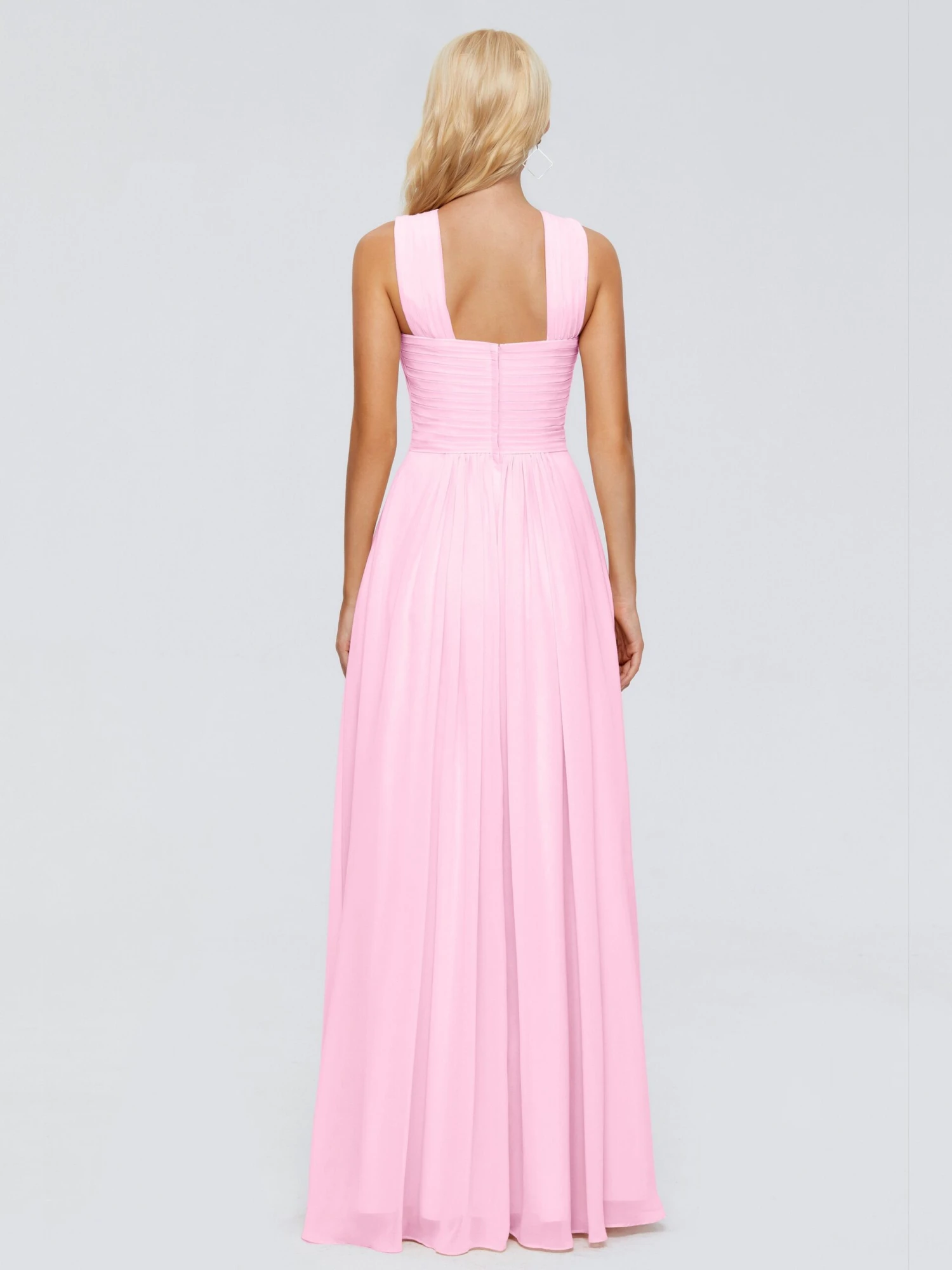 Aliyah Charming A-line Straps Chiffon Bridesmaid Dresses - Image 3