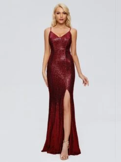Athena Straps Sequins Prom Dresses
