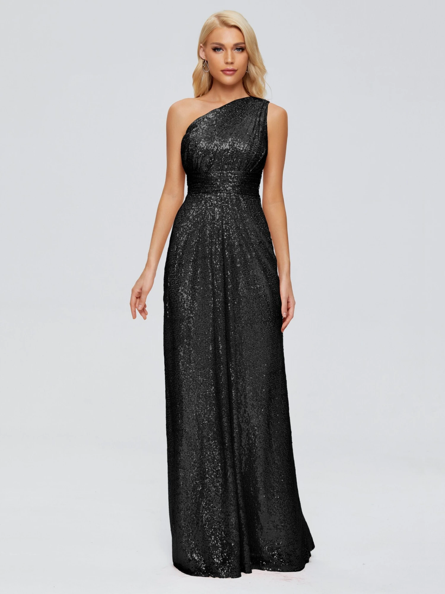 Bailey One-Shoulder Sequins Party Prom Dresses - Image 7