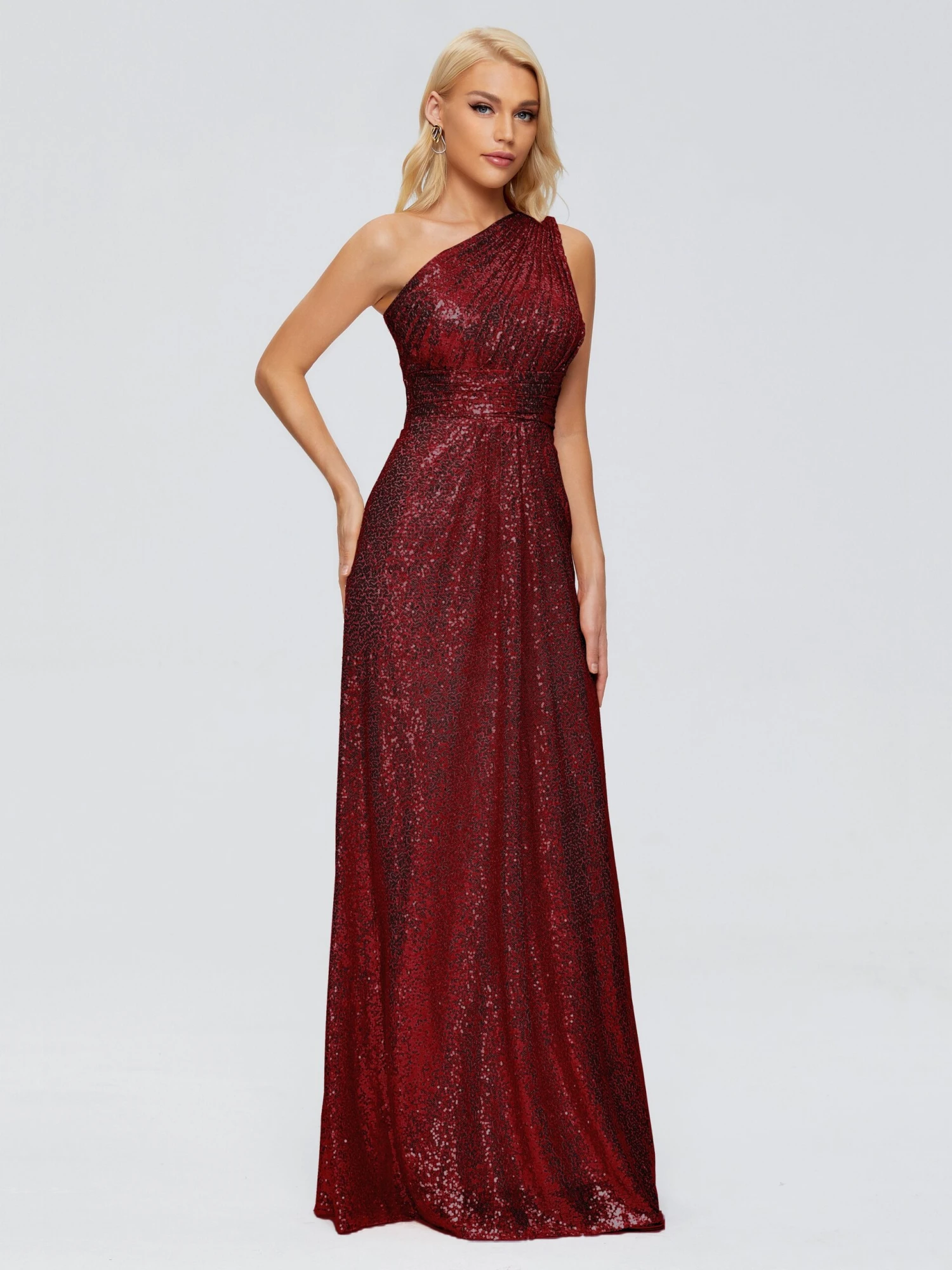 Bailey One-Shoulder Sequins Party Prom Dresses - Image 10