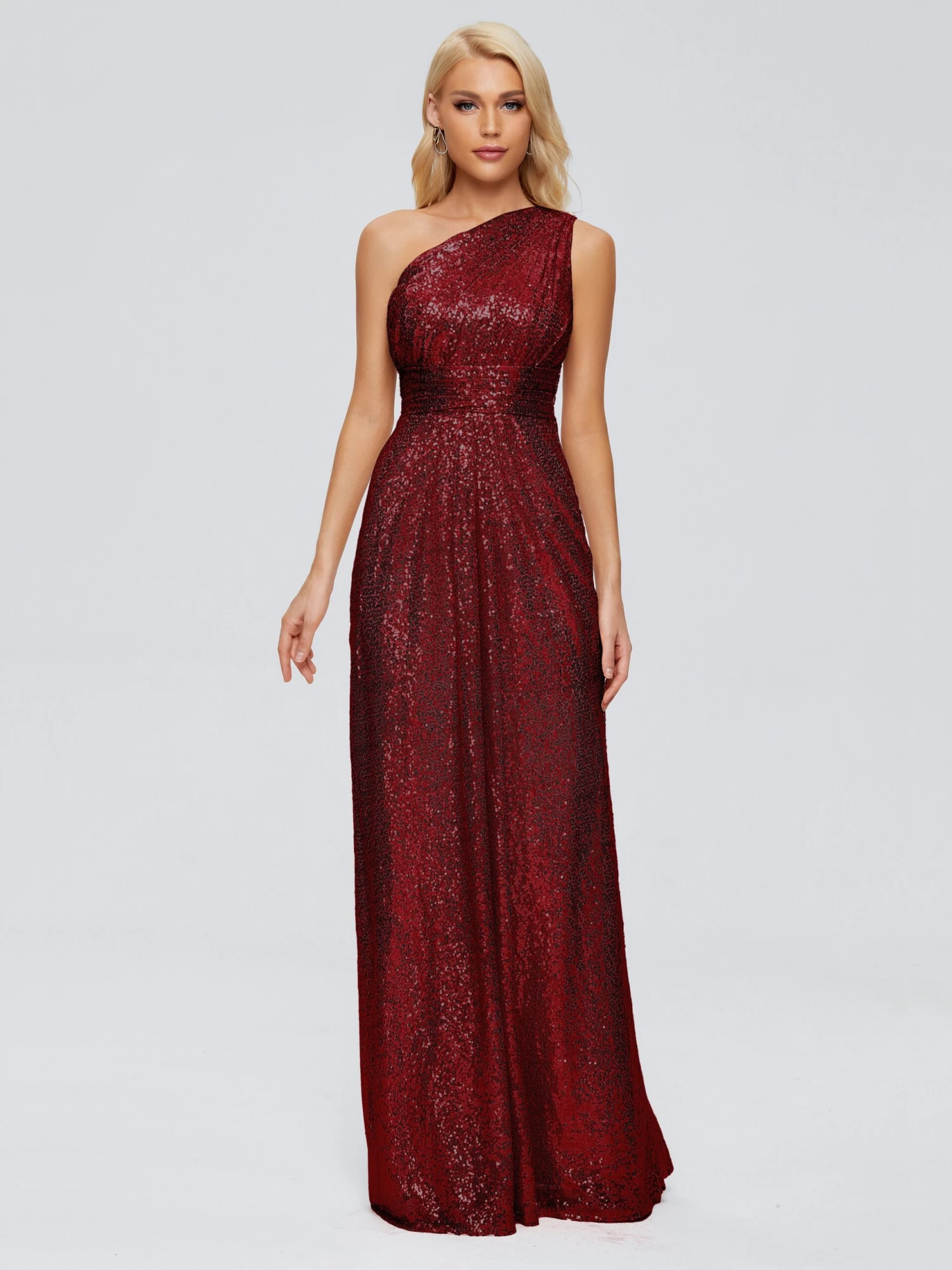 Bailey One-Shoulder Sequins Party Prom Dresses - Image 11