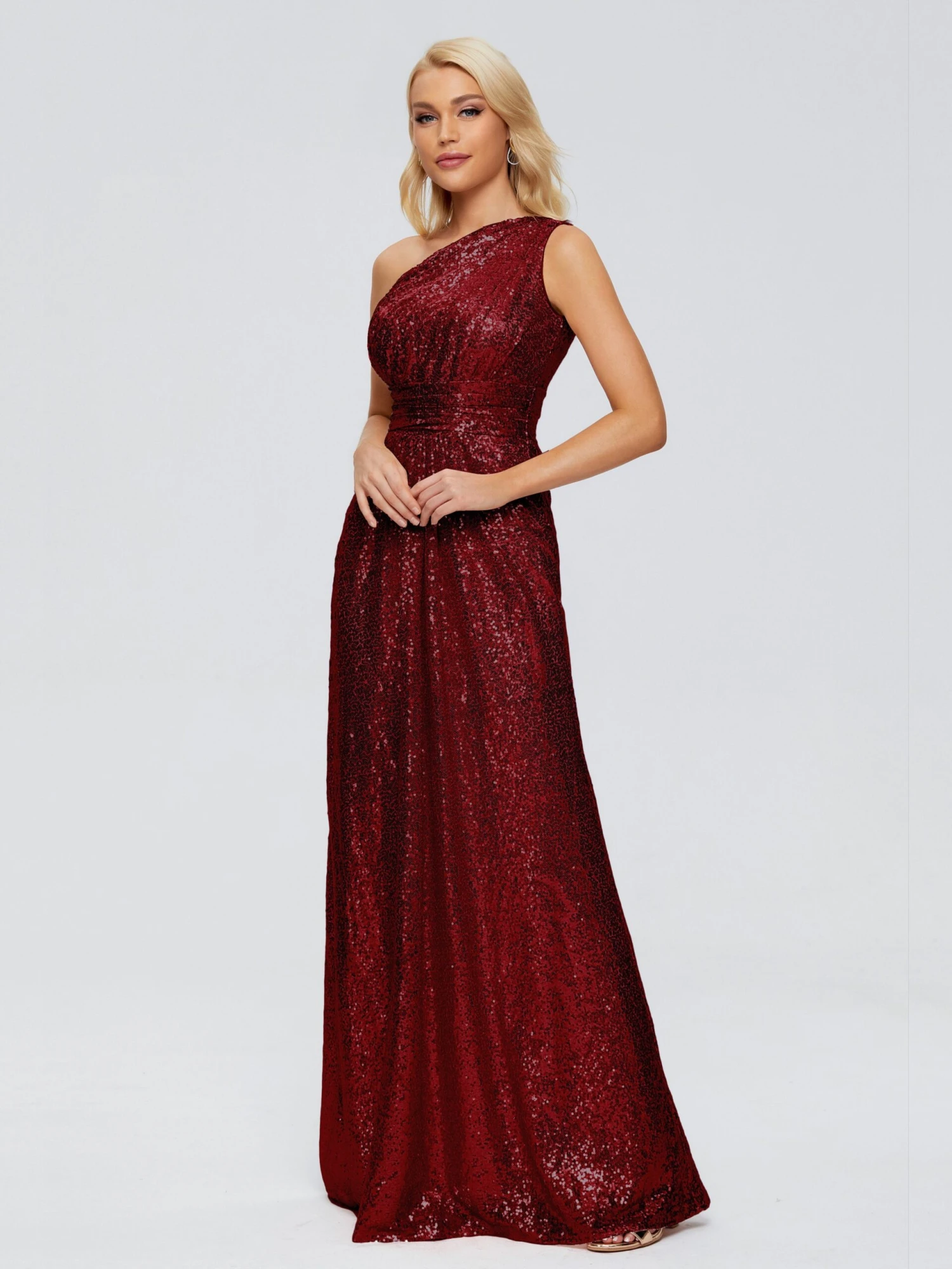 Bailey One-Shoulder Sequins Party Prom Dresses - Image 13
