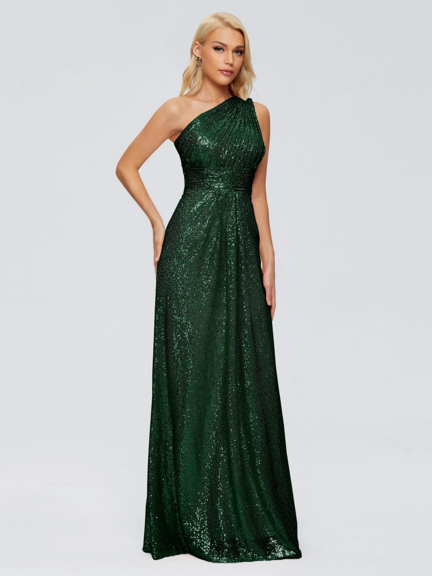 Bailey One-Shoulder Sequins Party Prom Dresses - Image 14