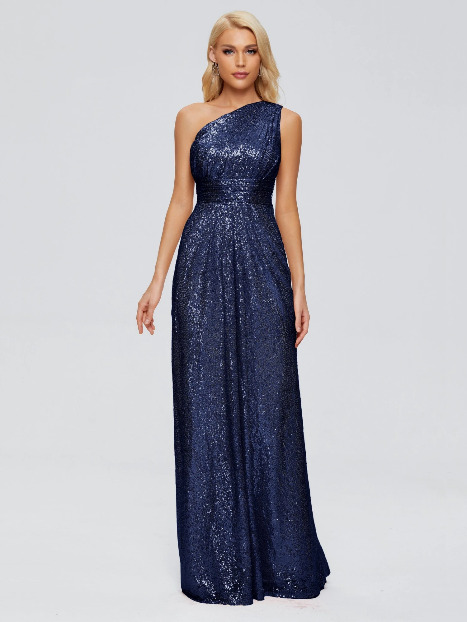 Bailey One-Shoulder Sequins Party Prom Dresses - Image 19