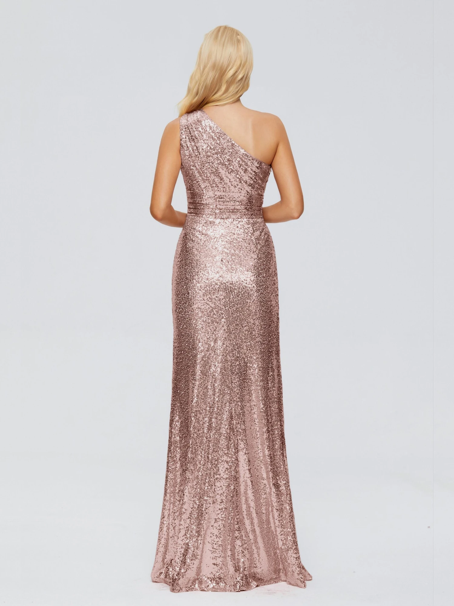Bailey One-Shoulder Sequins Party Prom Dresses - Image 2