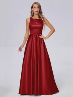 Fiona Charming Sleeveless Satin Bridesmaid Dresses