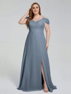 Gracie Detachable Straps Plus Size Bridesmaid Dresses