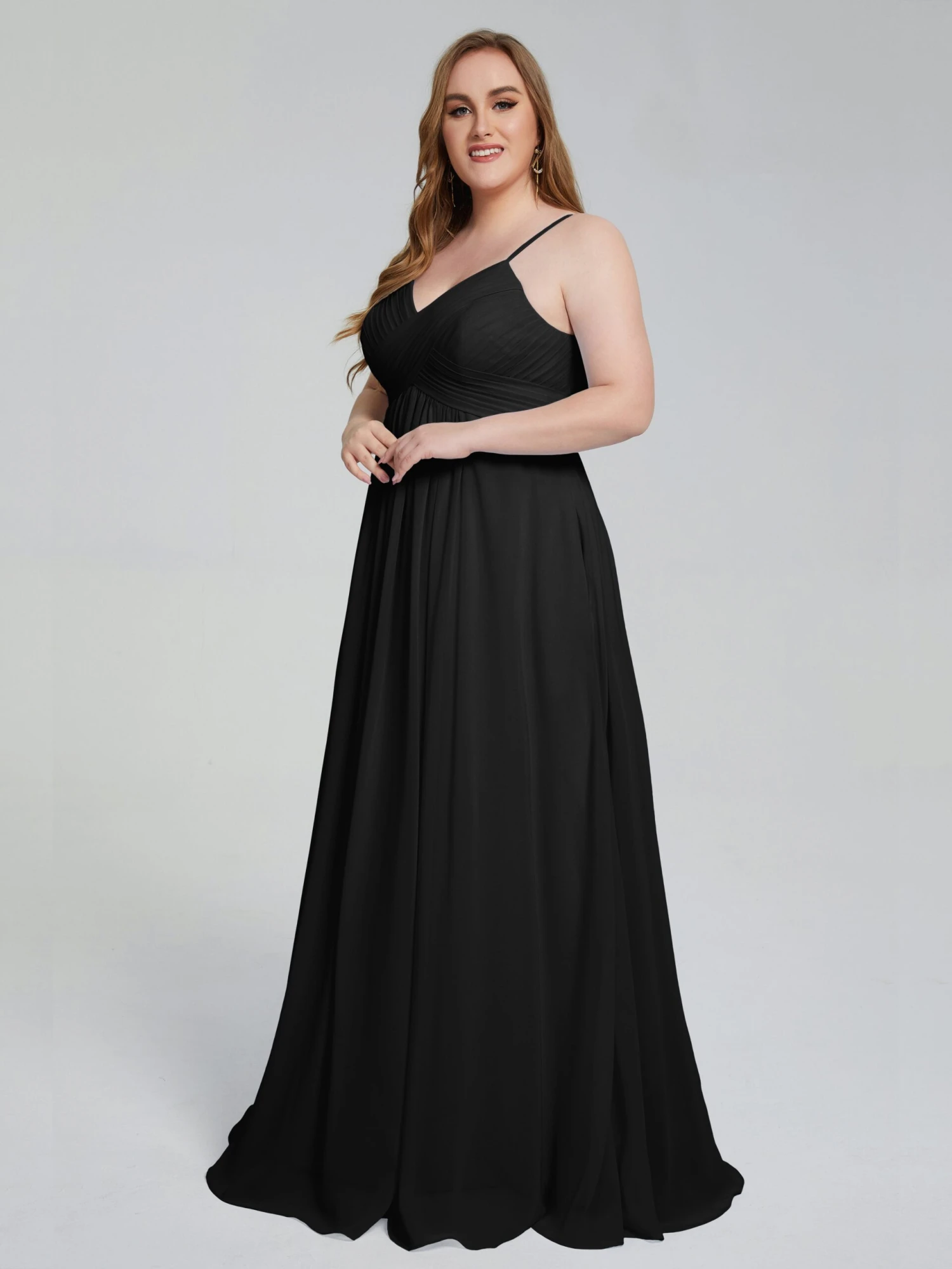 Londyn Spaghetti Straps Plus Size Bridesmaid Dresses - Image 7