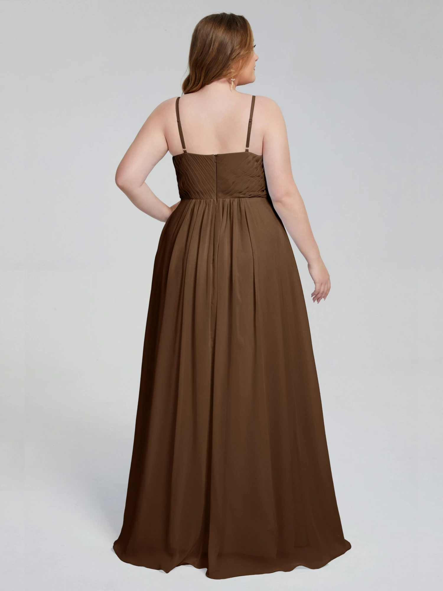 Londyn Spaghetti Straps Plus Size Bridesmaid Dresses - Image 18