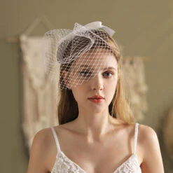 Vintage Birdcage Wedding Veil Headpiece